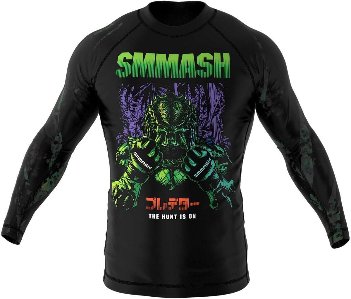 SMMASH Professioneel Rashguard MMA Heren korte mouw, Krav Maga, BJJ