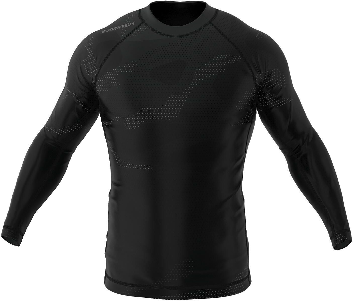 Smmash Rashguard Do Mma Z Długim Rękawem Męski Murk Czarny Khaki