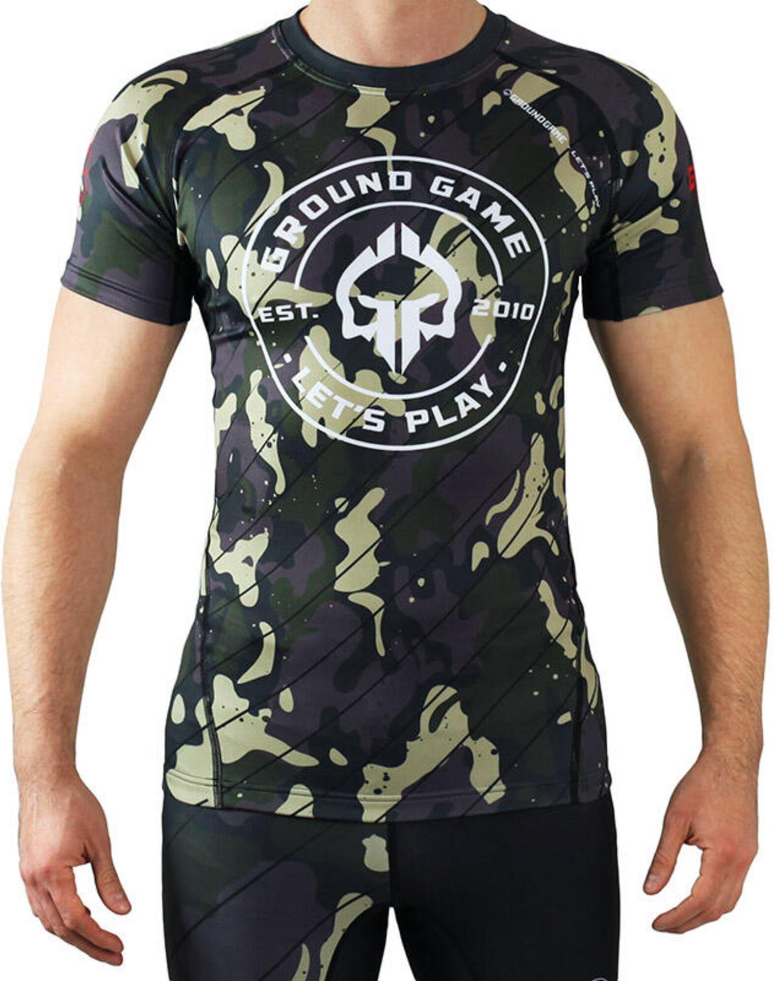 Ground Game Rashguard Do Mma Męski Groundgame Moro 3.0 Z Krótkim