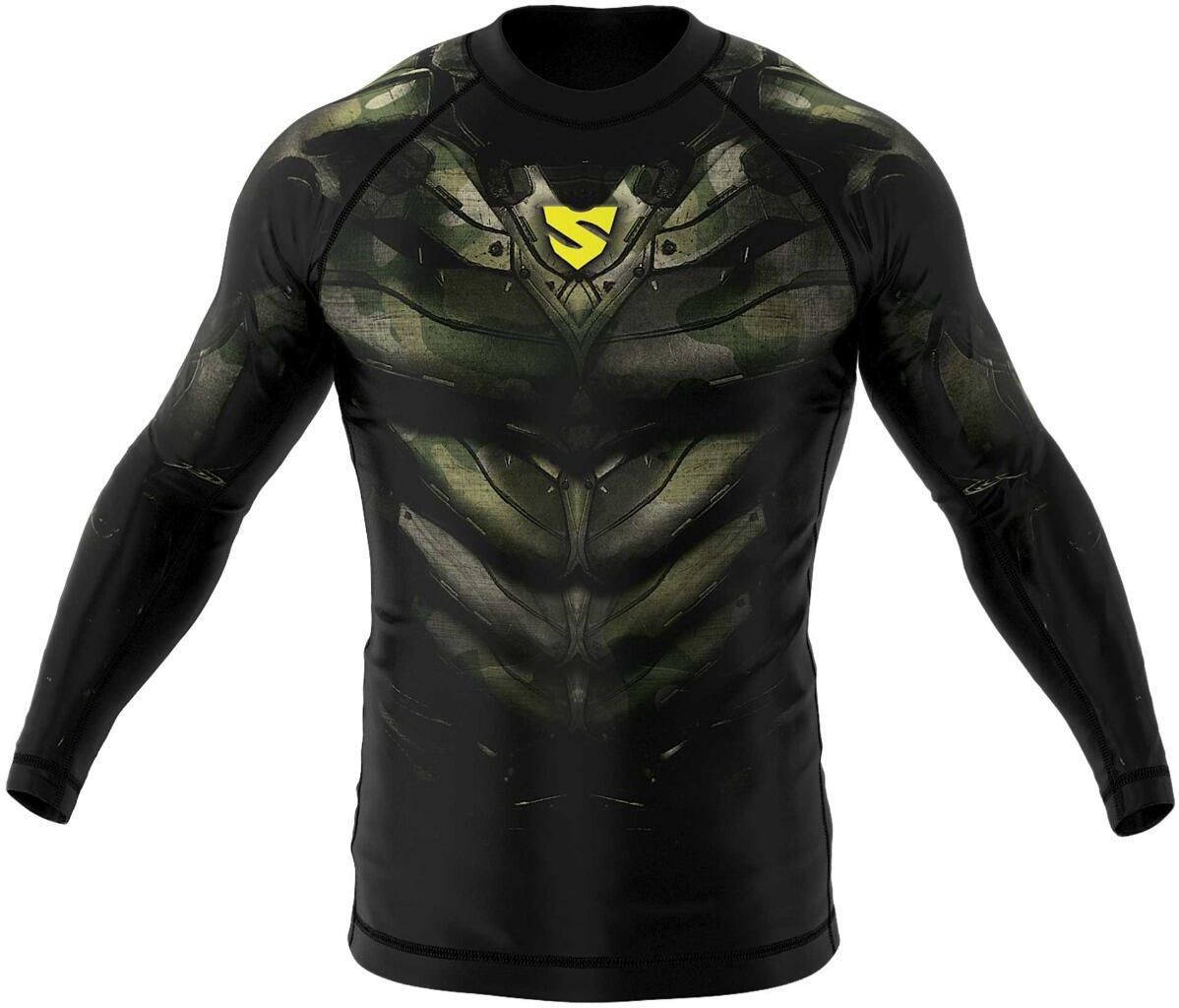 Smmash Rashguard Do Mma Z Długim Rękawem Męski Armour X Czarny Szary