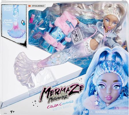 MGA Mermaze Mermaidz Lalka syrenka Kishiko Winter Waves Color Change 585435