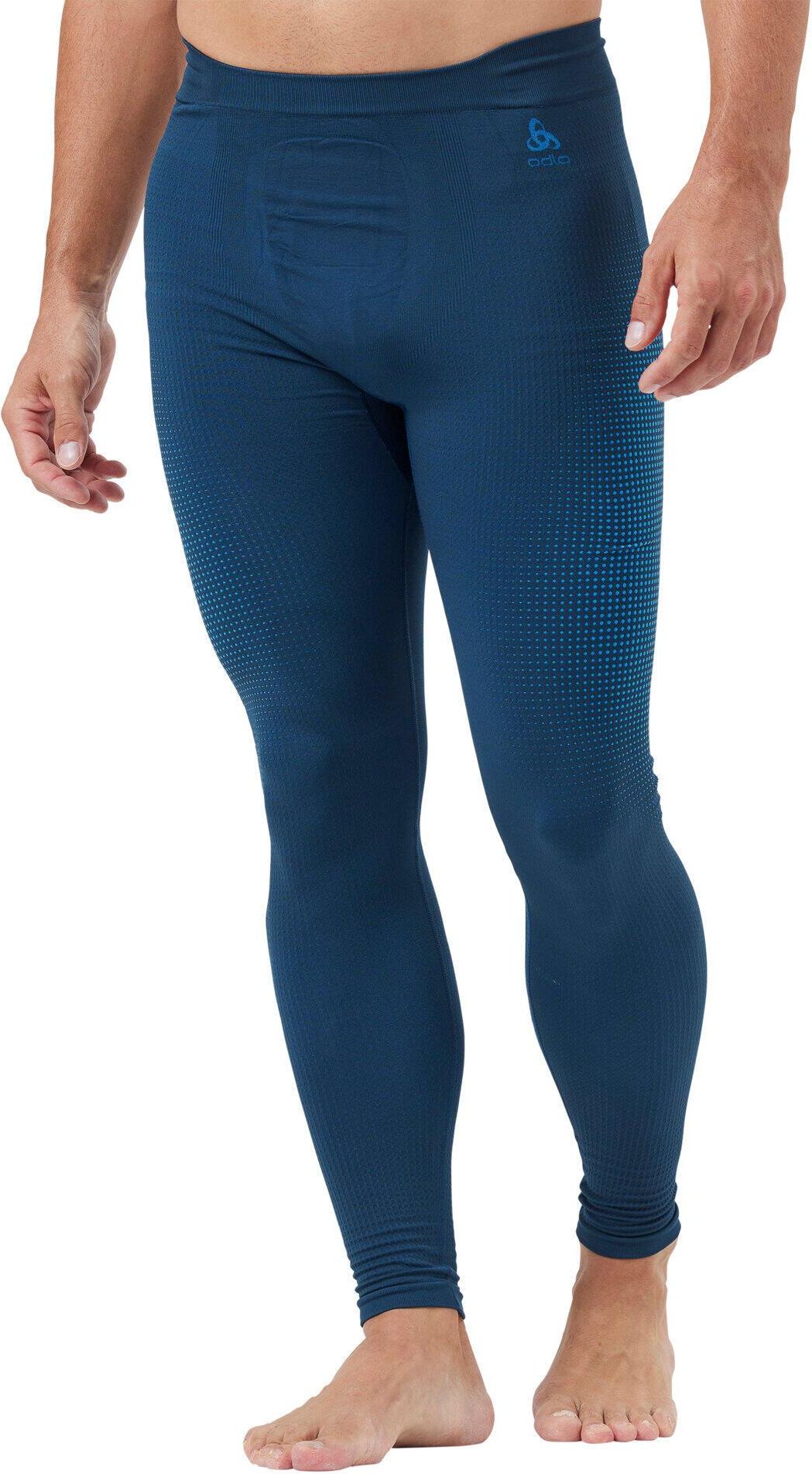 Odlo Spodnie Narciarskie Męskie Performance Warm Eco Leggins Niebieski