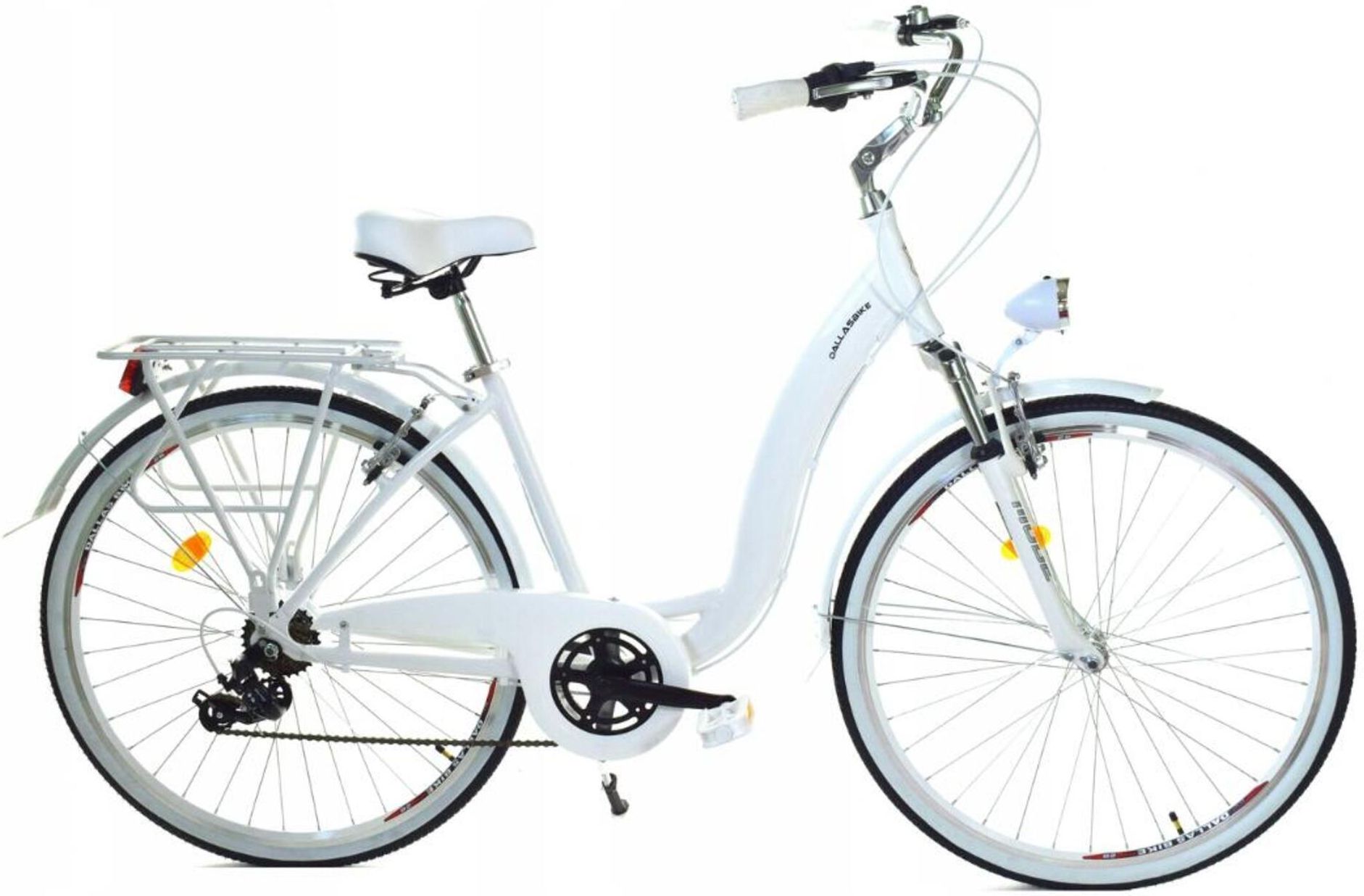 Dallas Bike City Alu 28 7Spd Ge Biały Czarny Rowery Miejskie Ceny i