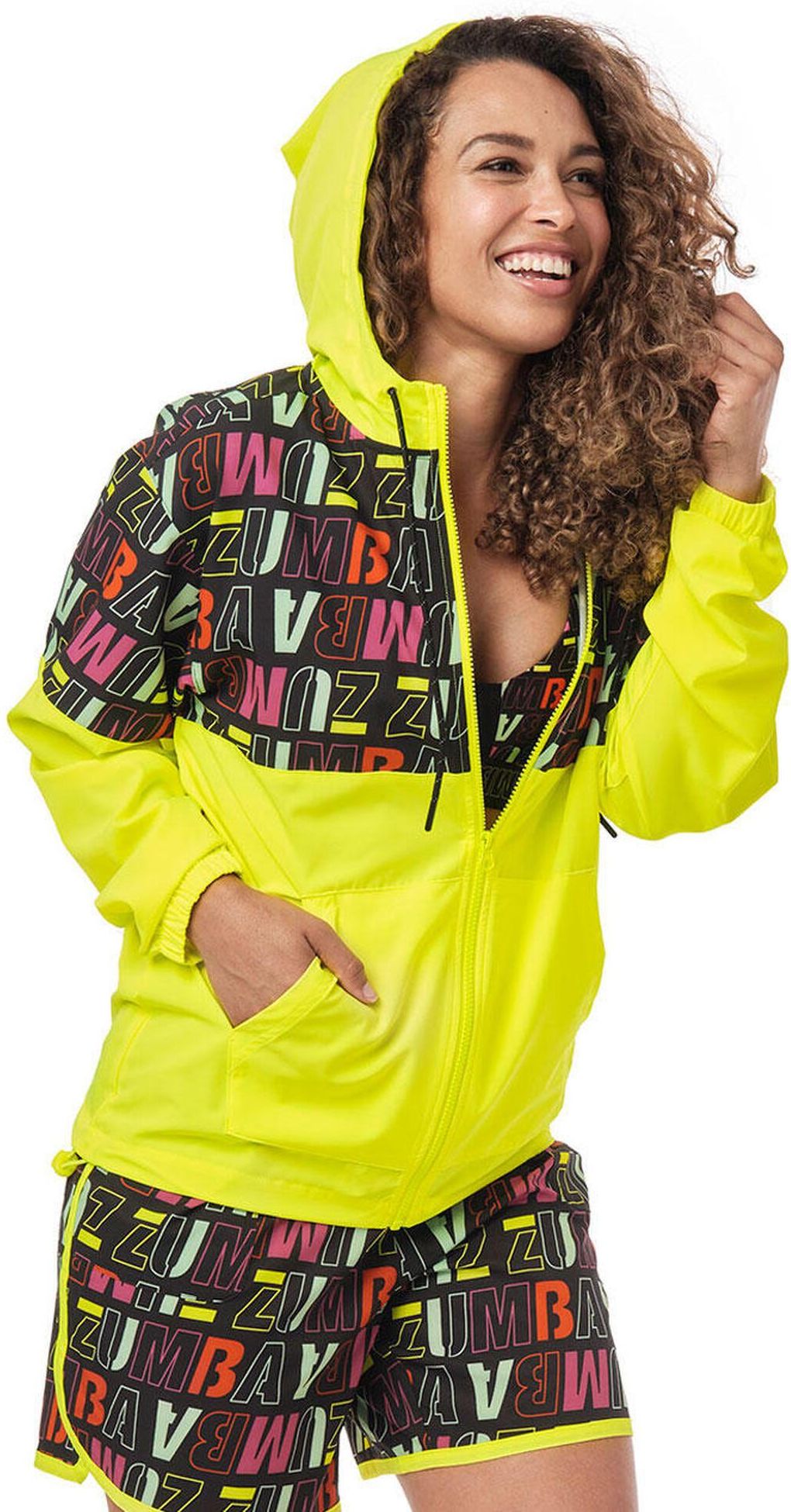 ZUMBA WEAR Kurtka wiatrówka sportowa Zumba Wear Happy Żółty Ceny i