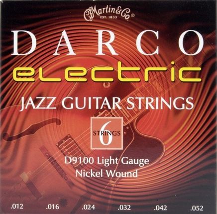 Struny MARTIN Darco Nickel Wound D9100 (12-52) Jazz Light