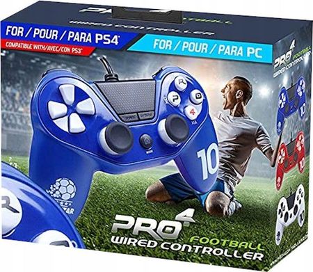 Subsonic Comando Com Fios Pro 4 Football Azul PS4/PC