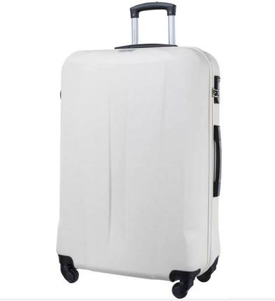 Duża walizka PUCCINI ABS03 Paris biała