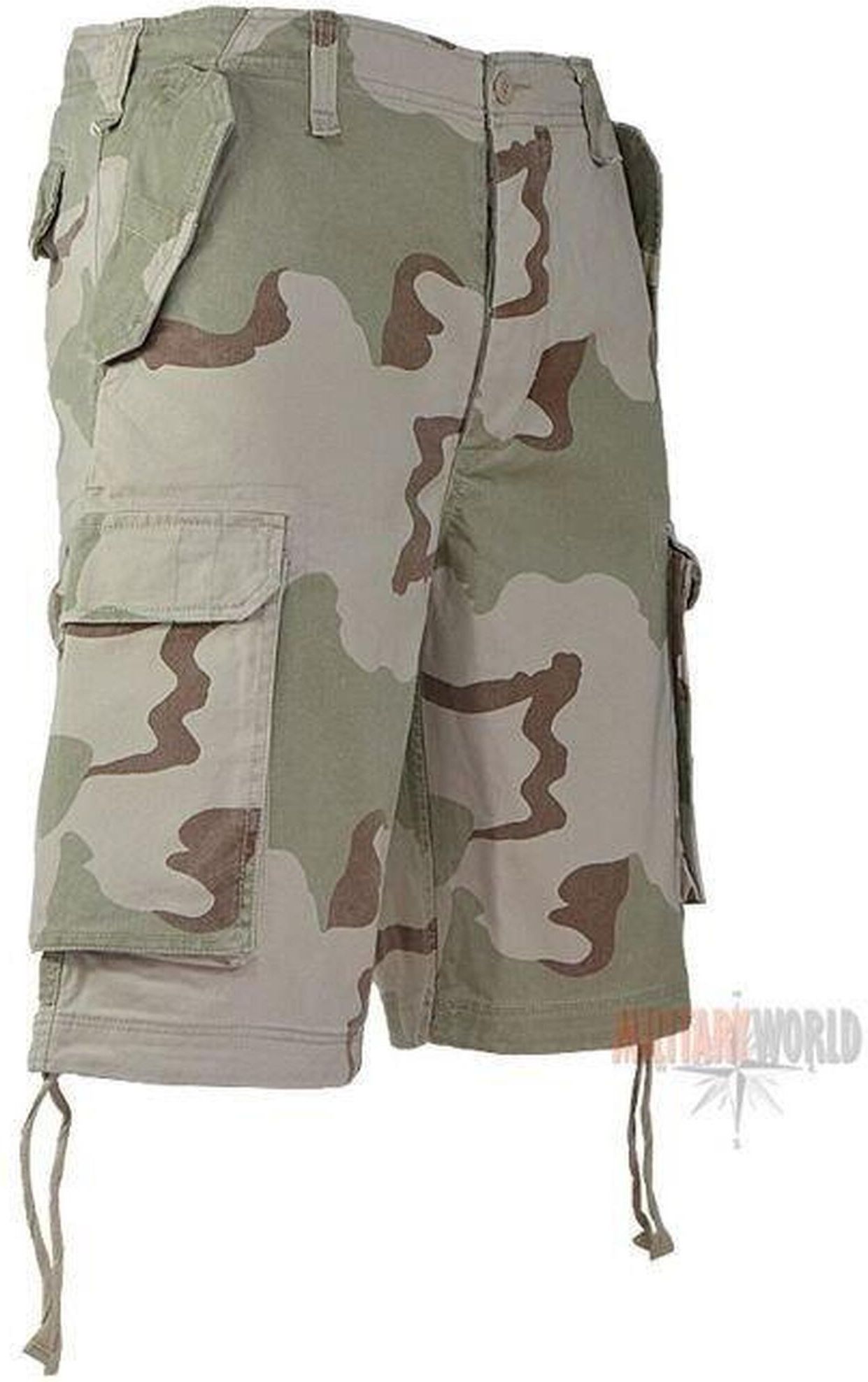 Pantaloncini Uomo Mil-Tec Bermuda Co Prewash Desert | 100% Poliestere | Taglio Moderno | Asciugatura Rapida - Foto 11