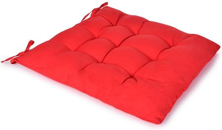 Poduszka Na Krzesło Pikowana Czerwona