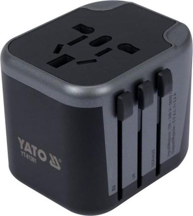 Yato Adapter Podróżny Uniwersalny Z Ładowarką 2Xusb 5V/2,4A 12W Yt-81301