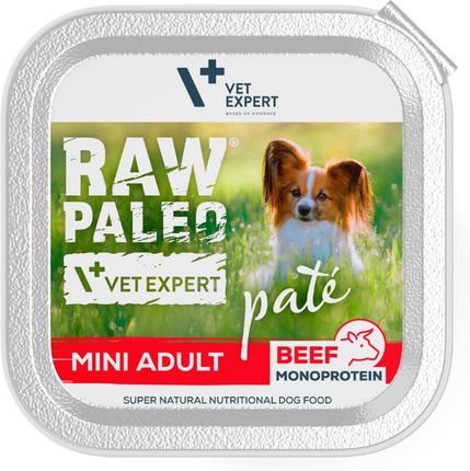 Raw Paleo Vetexpert Adult Mini Tray Beef 12X150G