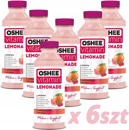 Oshee Vitamin Lemonade Malina-Grejpfrut 555Mlx6Szt