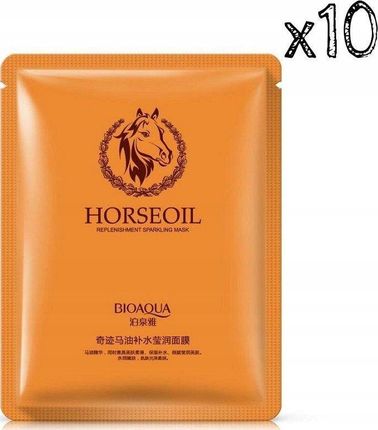 Bioaqua Maska Z Olejem Końskim Horseoil X10Szt