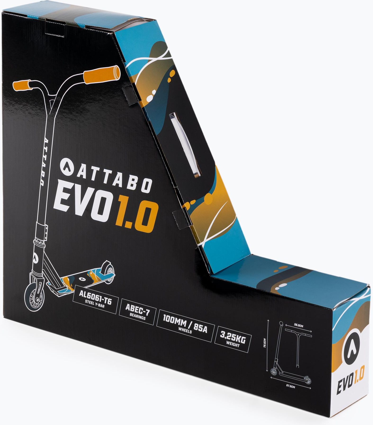 ATTABO EVO 2.0 Freestyle Trottinette en aluminium 85,5 cm de haut pour