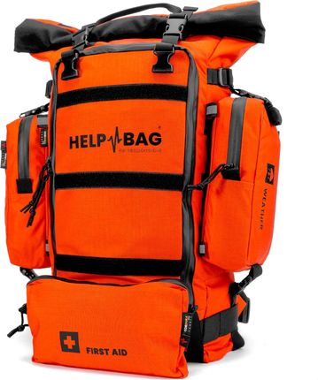 Help Bag Plecakowy Zestaw Przetrwania Combo Pomarańcz Ewakuacyjny Survivalowy Taktyczny Wojskowy