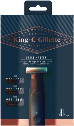 Gillette King C Style Master Maszynka Do Golenia + 3 Wkłady Trymer