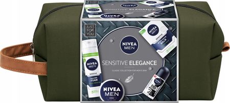 Nivea Men Zestaw Prezentowy Sensitive Elegance Krem 75 ml+Pianka Do Golenia 200 ml+Balsam Po Goleniu 100 ml+Deo Roll On 50 ml