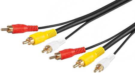 Kabel Przewód Audio Video 3X Cinch Rg59 10M