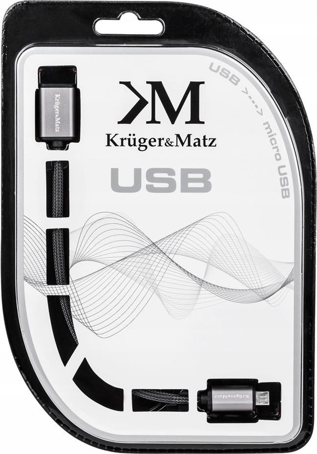 Kruger & Matz C1 USB-C Vezetékes fülhallgató, KMPC1 mikrofonnal, fekete