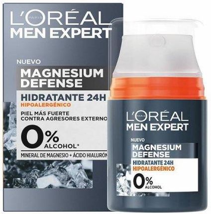 L'Oreal Make Up Nawilżający Krem Do Twarzy Men Expert Magnesium Defense 24 Godzin 50 Ml