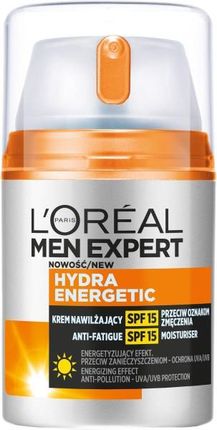 L'Oreal Paris Men Expert Hydra Energetic Krem nawilżający z SPF15 przeciw oznakom zmęczenia 50 ml