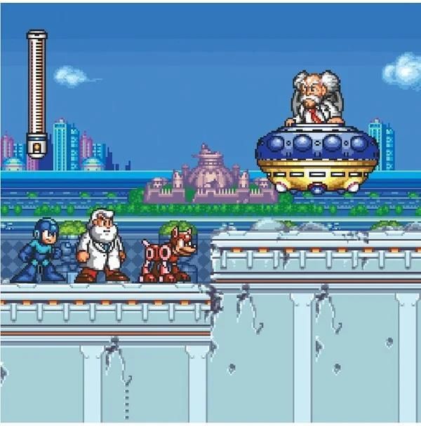 Pixel Frames Megaman 7 – Dr. Wily Shadow – 23x23 Cm Neuf Sous Blister