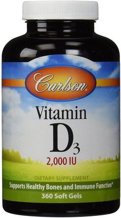 Carlson Labs Vitamin D3 2000 Iu 360 Kaps