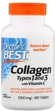 Doctor'S Best Collagen Types 1 And 3 With Vitamin C 1000Mg 180Tabl