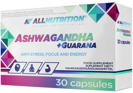 Allnutrition Adaptogen Ashwagandha+ Guarana 30 Kaps