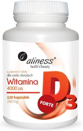 Aliness Witamina D3 Forte 4000 120 Kaps