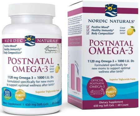 Nordic Naturals Postnatal Omega 3 60kaps.
