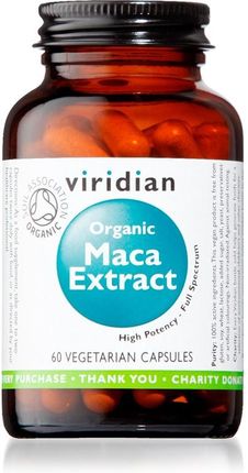 Viridian Maca Extract 60Kaps. Organiczny