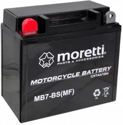 Moretti Akumulator Żelowy Mb7-Bs 7 Ah Yb7-Bs