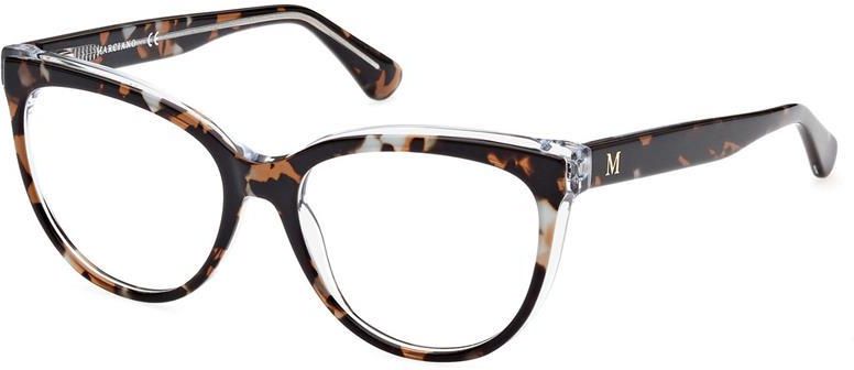 Occhiali Da Vista Guess By Marciano Modello GM 0318 049 - Forma Occhio Di Gatto, Montatura Metallica Marrone Scuro Opaco