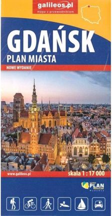Plan miasta - Gdańsk 1:17 000 w.2022