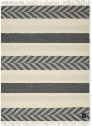 Lexington Pled Wełniany Herringbone Striped Gray/Off White 130X170