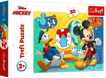 Trefl Puzzle 30el. Myszka Miki i Wesoły Domek Mickey 18289