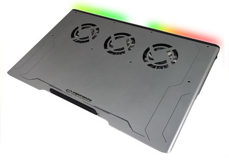 Gamingowa podstawka chłodząca pod laptopa Esperanza BOREAS aluminiowa podświetlana LED RGB