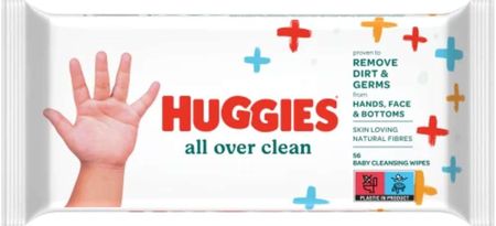 HUGGIES All Over Clean Chusteczki Nawilżone 56szt.