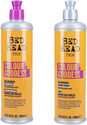 TIGI BED HEAD COLOUR GODDESS Zestaw do włosów farbowanych Szampon 400ml + Odżywka 400ml
