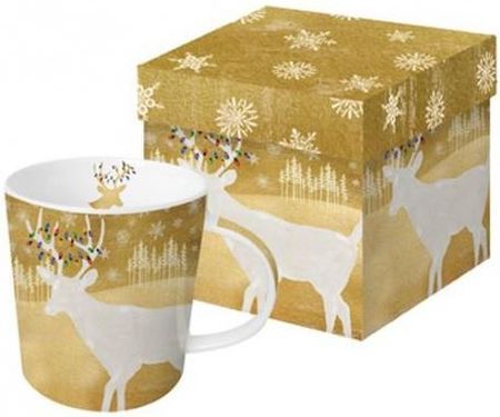 MIA home Kubek Porcelanowy Jelonek Gold 6220