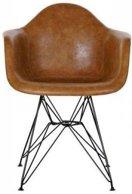 Krzesło Dkd Home Decor Czarny Poliuretan Metal Wielbłądzi (64X60 84 Cm) 17784876
