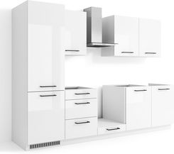 Zdjęcie Zestaw Mebli Kuchennych Siena 300 Biały Połysk 100350166 - Rydułtowy