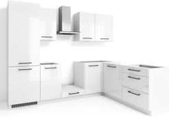 Zdjęcie Zestaw Mebli Kuchennych Siena 280X180 L P Biały Połysk 100350494 - Mrągowo
