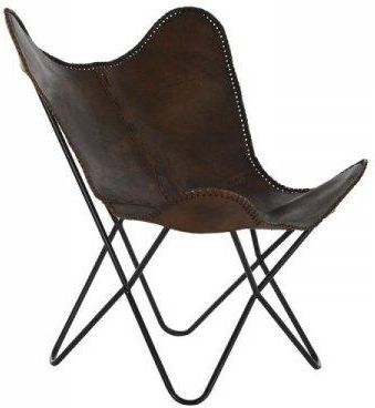 Krzesło Dkd Home Decor Brązowy Metal Skórzany (78X76 96 Cm) 18097332