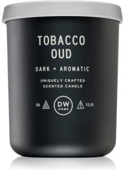 dw home tobacco oud candle Warm Pipe Richly Scented Two Wick 8.5oz / 241g Large Double WickBurn Time Tobacco Oud
