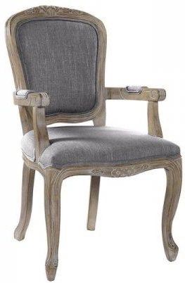 Krzesło Dkd Home Decor Drewno Poliester Ciemny Szary (57X57 94 Cm) 15928525