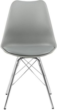 Krzesło Kaesfurt Grey+Chrome 85X48X54 25754
