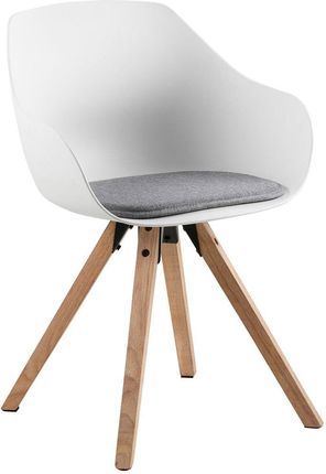 Krzesło Bleesbruck White+Lgr+Oak 80X56X53 26054