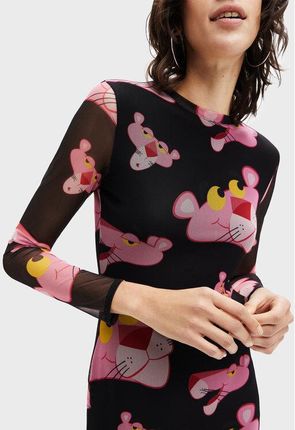 open lace back dress Desigual Women's Pink Panther Pose Dress, gray : Amazon.de: Fashion